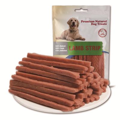 China Wholesale Dog Food Training Dog Snacks Stored Dried Lamb Slices for sale