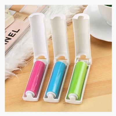 China Reusable and Washable Small Portable Travel Viable Fiber Roller Pet Hair Remover Sticker Roller Remover for Clothes or Fur for sale