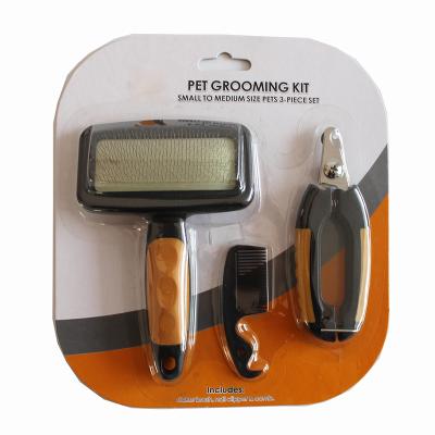 China Viable Small to Medium Pets 3 Piece Professional Pet Grooming Set for sale