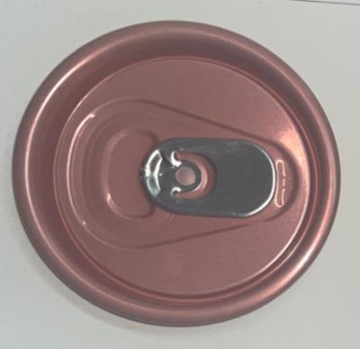 China Non Spill Aluminum Lids Round Shape For Beverage Can 200 EOE Stay On Tab Aluminum Easy Open End For Beverage Packaging for sale