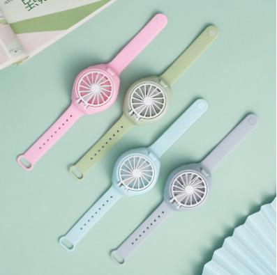 China Mini Small Hotel Watch Creative Fan USB Handheld Lazy Wrist Charging Fan for sale