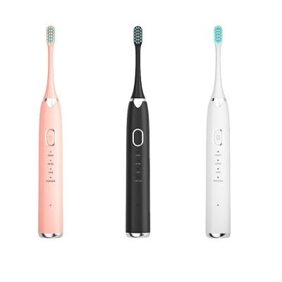 China Electric Toothbrush Battery Operated Couples Set Adult Sonic Vibration Smart Rechargeable Soft Full Automatic Toothbrush for sale