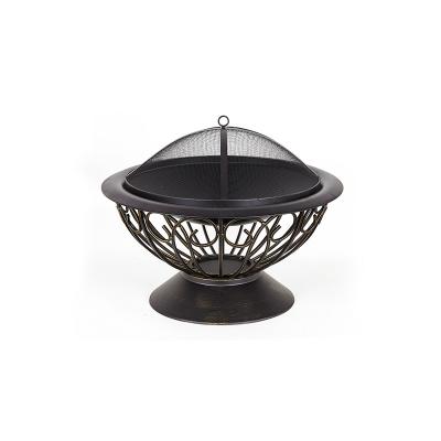 China OEM Design Stored Square Treasures Fire Pit Basket Brazier Heater for sale