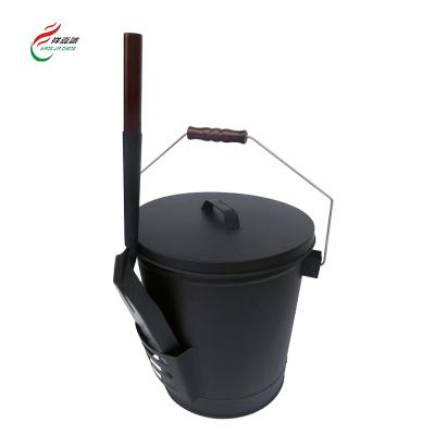 China Household Metal Coal Bucket Bucket Set Shovel Chimney Tool Home and Garden Use Decorative Coal Bucket for sale