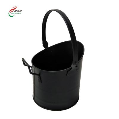 China Household High Quality Black Coal Bucket Set Shovel Galvanized Coal Bucket Iron Coal Bucket for sale