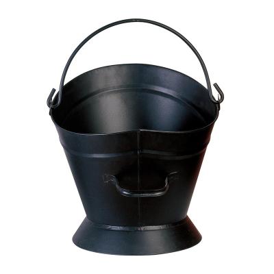 China Ash Bucket Portable Charcoal Bucket Metal Stocked Bucket Coal Bucket for Home for sale