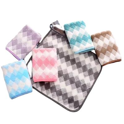 China Popular Products Wholesale Customized Super Absorbent Microfiber Stabilized Household Cleaning Towels Kitchen Supplies Cleaning Cloth for sale