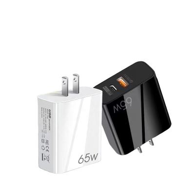 China Factory Manufacturer Portable High Speed ​​Wall Charger 65W USB TYPE-C Charger FOR Samsung/Huawei Charger/iphone/Laptop/Tablet GAN 15*12*5CM for sale