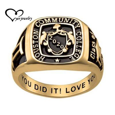 China FASHIONABLE Jewelry Mens Factory Seal Ring 10k Gold Shiny Gold, 14k Gold Ring for sale