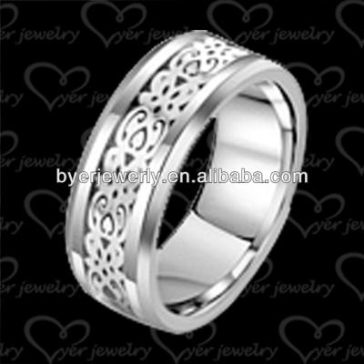 China TUNGSTEN tungsten wood ring with unique styles and good price for sale