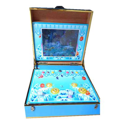 China Mini Fishing Game Shooting 2 Wood 26 Player In A Fish Hunting Arcade Machine With Folding Box for sale