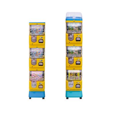 China PP Triple Combo Candy On Sale Big Price Gym Chewing Gum Can Coin Machine Toy Capsule Gumball Vending Machine for sale