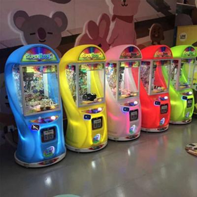 China PE Selling Prize Magic Coin Gift Story Game Robot Single Machine Toy Box Claw Crane Plush Stuffed Doll Note Cube Version 2 for sale