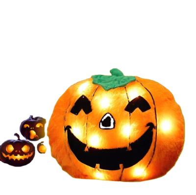 China Halloween Party Favors Led Pumpkin Plush Glowing Toys For Halloween Party Favors Stuffed Animals Pumpkin Pillow Toy for sale