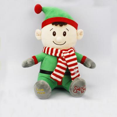 China Nanjing Factory Price Soft Plush Christmas Doll Christmas Elf for sale