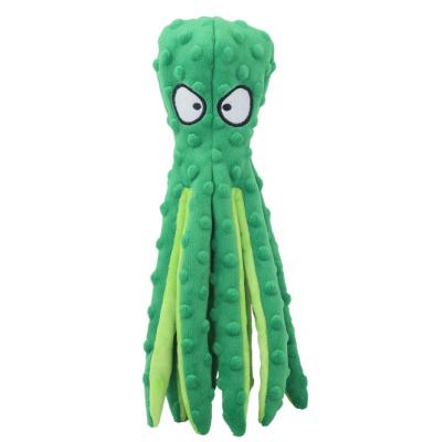 China New Viable Pet Plush Toy Unstuffed Octopus Skin Squeaking Dog Toys for sale