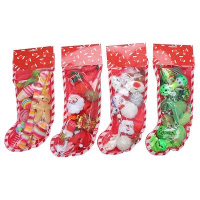 China Viable Christmas pet cat toy set christmas jars cat toy gifts set factory wholesale for sale