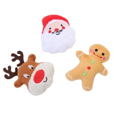 China Cheap Sustainable Catnip Toys Stuffed Plush Christmas Cat Play Toy for sale