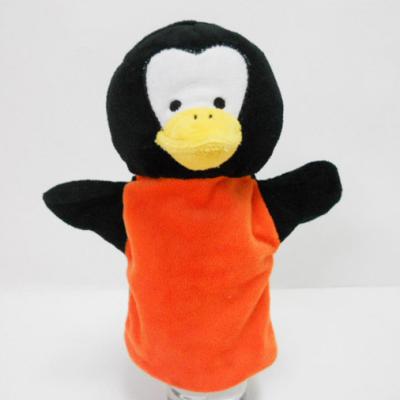 China Nanjing factory environmental penguin hand puppets, animal finger puppet and story, child hand puppet for sale