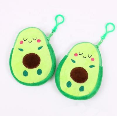 China Fasion & Cute Avocado Plush Kids Plush Toy Key Chain Coin Clips Hanging Toys Wholesale Custom for sale