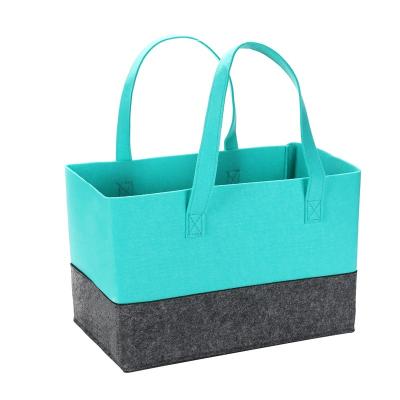 China Large Capacity China Supplier Household Handbag Felt Cloth Storage Bag Storage Felt Bag Wool Felt Bags for sale