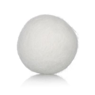 China 2.5 cm eco-friendly drying felt balls wool laundry drying felt balls wool or pet felt material fabric for sale for sale