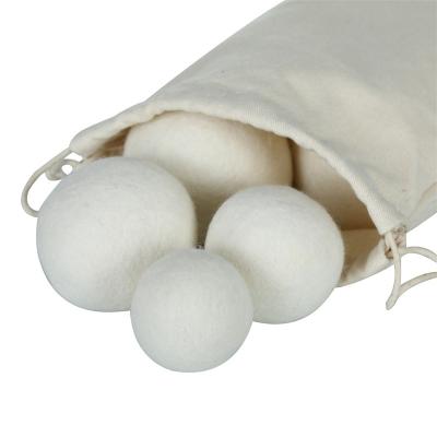 China Eco-Friendly Custom Organic Natural Reusable Wool Felt 3 Ball 7cm Natural Wool Felt Dryer Ball Inch Felt Ball Baby for sale