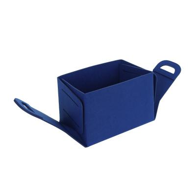 China Viable multifunctional large capacity storage collapsible basket felt toy box felt storage bin for sale