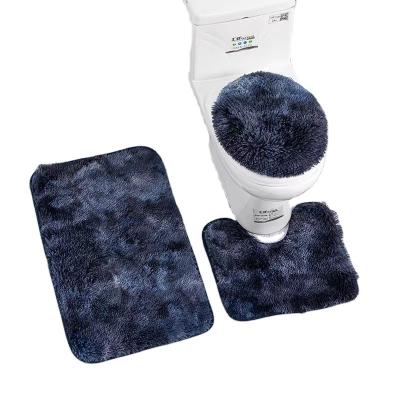 China 3 Piece Sustainable Bath Microfiber Mat Carpet Cheap Bathroom Mats And Rugs Sets for sale