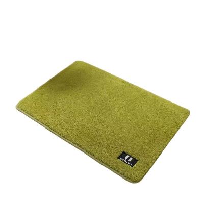 China Durable Super Absorbent Rug Coral Velvet Bathroom Floor Mat Rug Set Thickened Non Slip Soft Fluffy Rug for sale