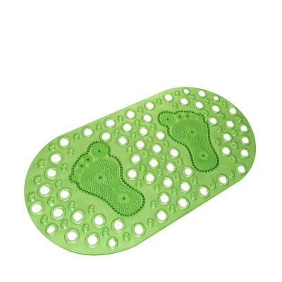 China Durable Bathroom Floor Mat Non Slip Shower PVC Bath Mat Suction Cup Waterproof Washable Odorless Non Slip Mat for sale