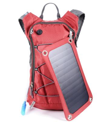 China With USB Solar Power Backpack Solar Panel Power Battery Backpack With USB Charging Port for sale