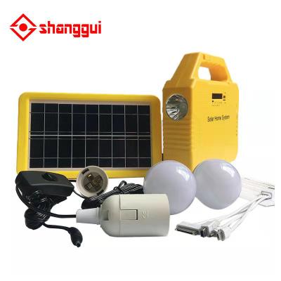 China solar home power system solar home led solar lighting system kits for home lighting with solar panel bulbs for sale