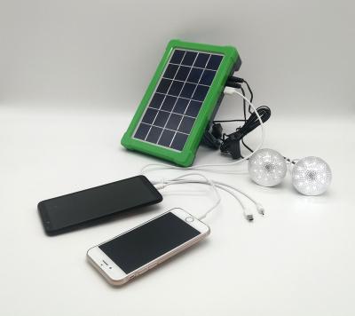 China Home Solar Powered Outdoor Solar Home Lighting System 4000mAh With Batteries for sale