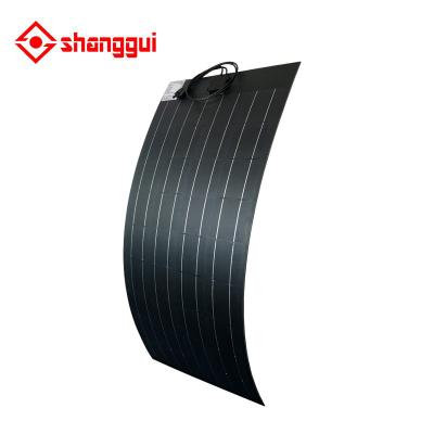 China 150w flexible mono photovoltaic solar panel for caravan, boat and yacht 125*125 for sale