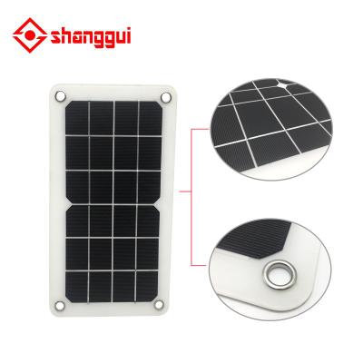 China Portable 5v 6w mobile phones usb flexible solar panel for mobile phone fan and power bank for sale