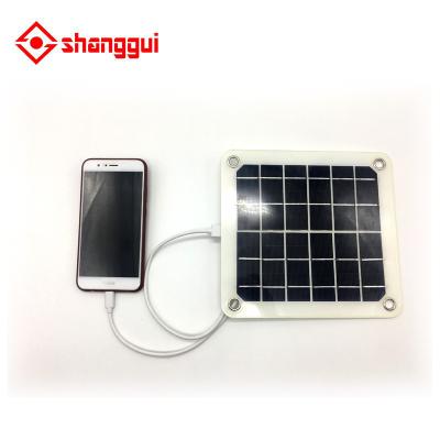 China Mini Cell Phones 5w Solar Panel To Usb For Solar Charger Mobile Phone for sale