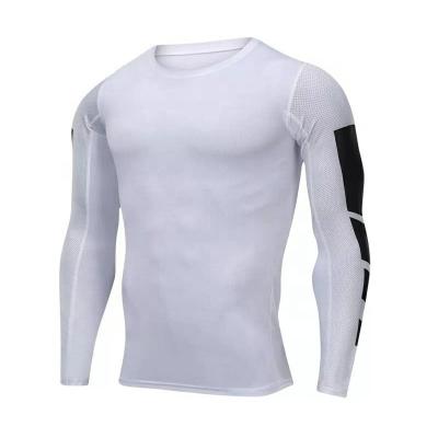 China Anti-wrinkle fashion casual men's long sleeve sports basketball tight fitting t-shirt O-neck men's T-shirts running t-shirt for men for sale