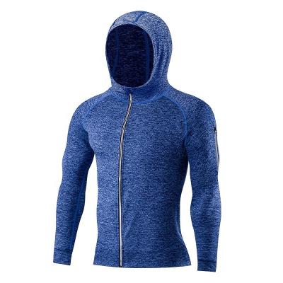 China Men's basketball running casual outdoor sportWear fashion QUICK DRY hooded anorak long sleeve hooded clothing sweater with zipper for sale