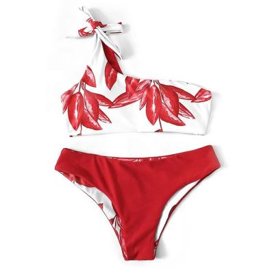 China Breathable ladies split double-sided floral print bikini sexy bikini swimwear wholesale for women for sale