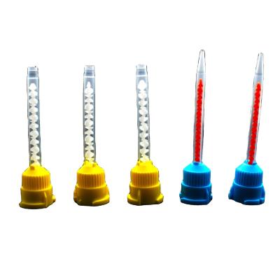 China Industrial AB Glue Valve Glue Gun Tube, Mixing Tube Wholesale, Disposable Epoxy Static Mixer Nozzle, Plastic Static Mixing Tube for sale