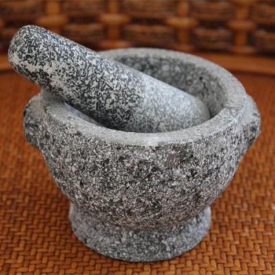 China Viable natural stone mortar and pestle for herb and spice tool for sale