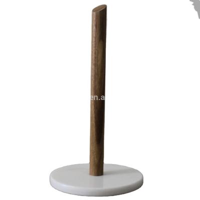 China Wooden and Marble White Marble Paper Holder Wooden and Marble Paper Holder for sale