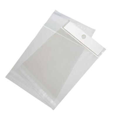 China Recyclable White Master Card Bags Clear Plastic OPP Header Self Adhesive Bag For Jewelry (AD127) for sale