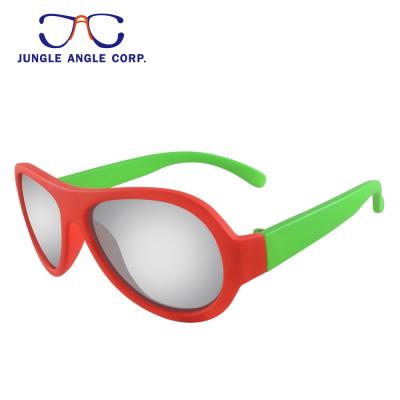 China Wholesale 400 Taiwan OEM BPA Free Kids UV Rubber Sunglasses for sale