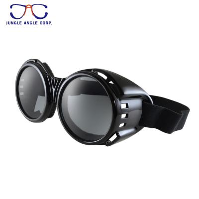 China Round UV400 Steam Punk Motorcycle Retro Fog Goggles for sale