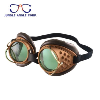 China Vintage UV400 Vapor Punk Style Motorcycle Fog Goggles For Helmet for sale