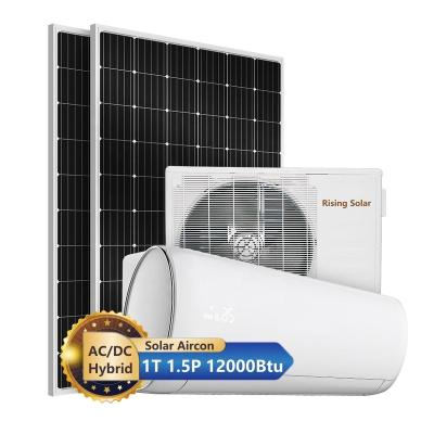 China Hotel AC/DC Solar Hybrid Rising Solar Panel Smart Powered Air Conditioner For Home Direct PV Renewable Energy Split Air Conditioner for sale