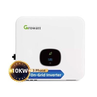 China Home Rising Inverex Solar Power System Growatt Mod 10KW On Grid Inverter 3 Phase Inverter Grid Tie Solar System Home for sale