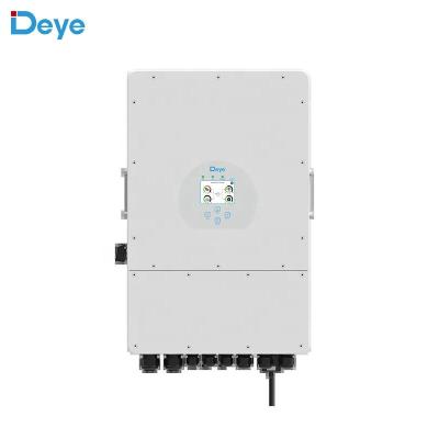 China Parallel connection good quality DEYE solar hybrid inverter SUN-8/10/12K-SG01LP3 5kw 8kw 10kw 12kw three phase solar inverter for sale